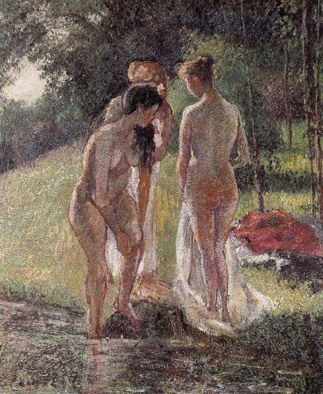 Camille Pissarro Bath oil painting picture